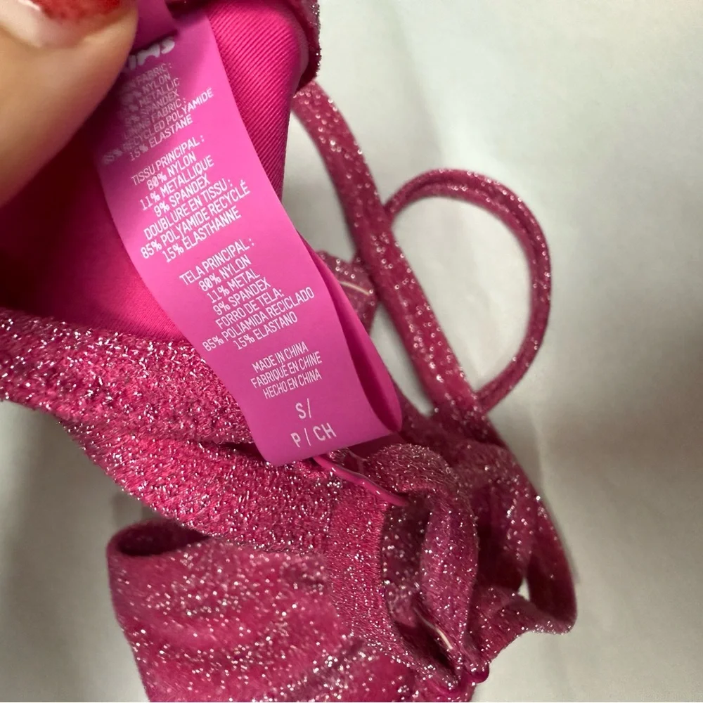 SKIMS glittery pink